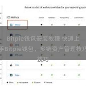 Bitpie钱包安装教程 快速上手Bitpie钱包，多链资产管理技巧