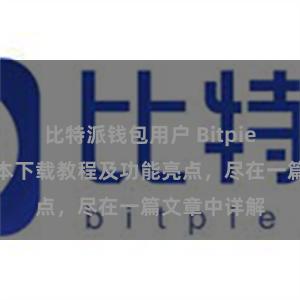 比特派钱包用户 Bitpie钱包最新版本下载教程及功能亮点，尽在一篇文章中详解