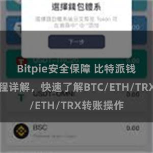 Bitpie安全保障 比特派钱包转账教程详解，快速了解BTC/ETH/TRX转账操作