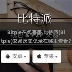 Bitpie在线客服 比特派(Bitpie)交易历史记录在哪里查看？