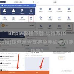 Bitpie教程下载 比特派(Bitpie)钱包是否支持免手续费功能？