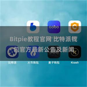 Bitpie教程官网 比特派钱包官方最新公告及新闻